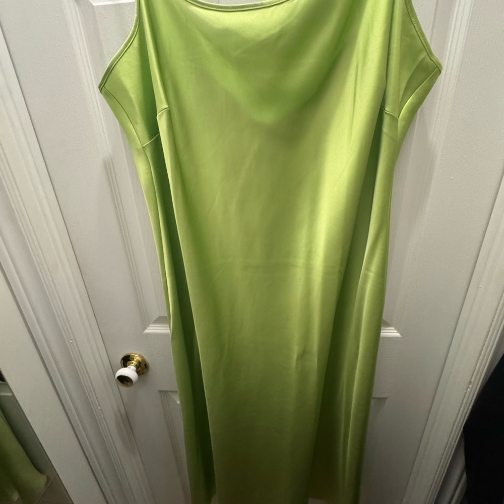 Joe Fresh Lime Green Midi Dress